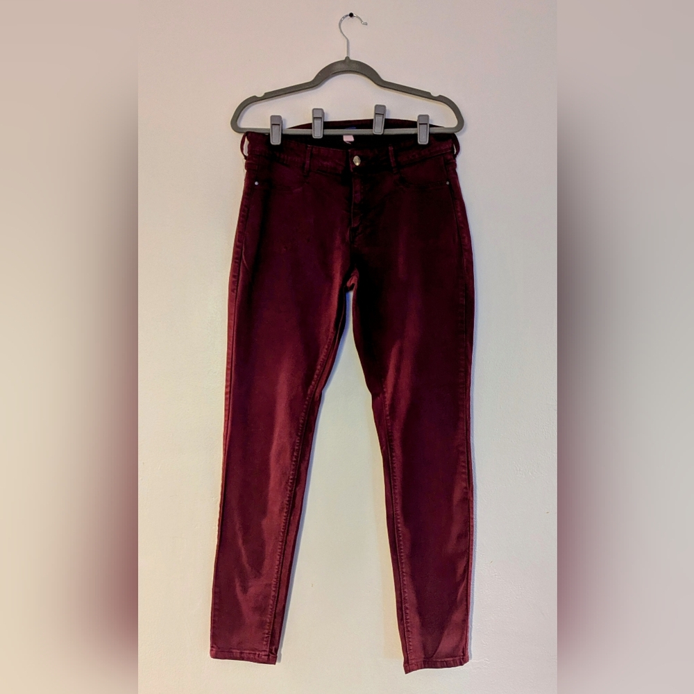 Burgundy Wine pants - jeans - new 10